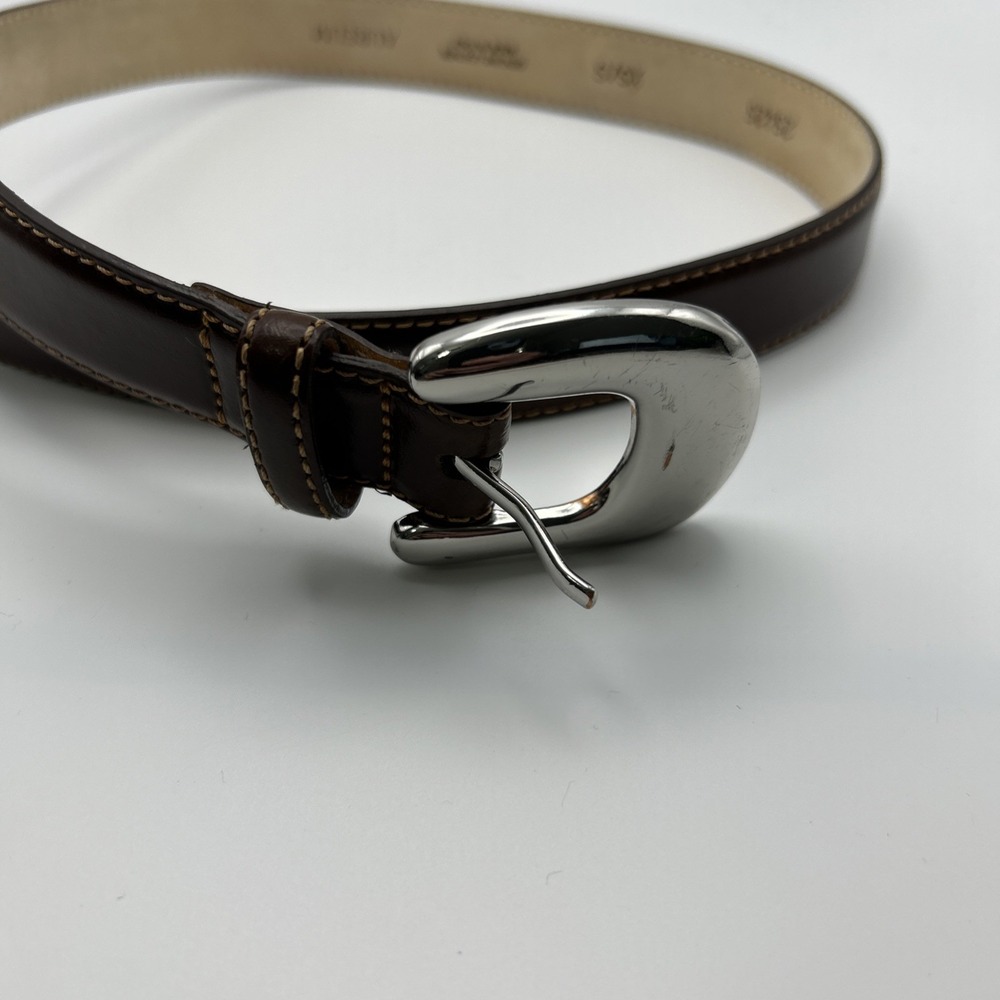 Aureum Collective Women's Belt #8 25425 XS/S Italian Leather Brown - Picture 4 of 4